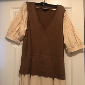 New BCBG silk sweater dress size L